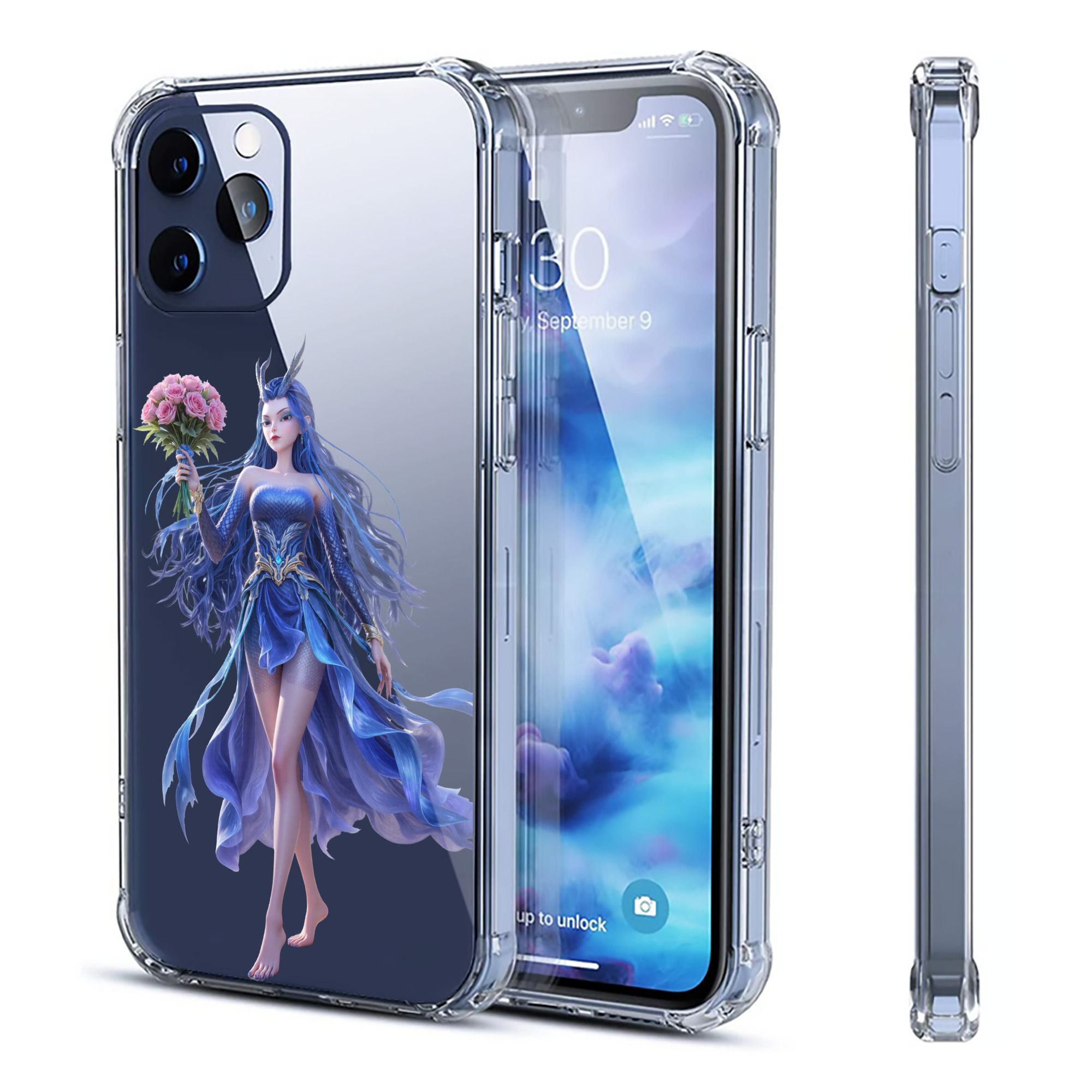 （画像用） Ne Zha 2 ナタ 魔童の大暴れ 【iPhone 12シリーズ対応】透明スマホケース（クリアソフトケース）